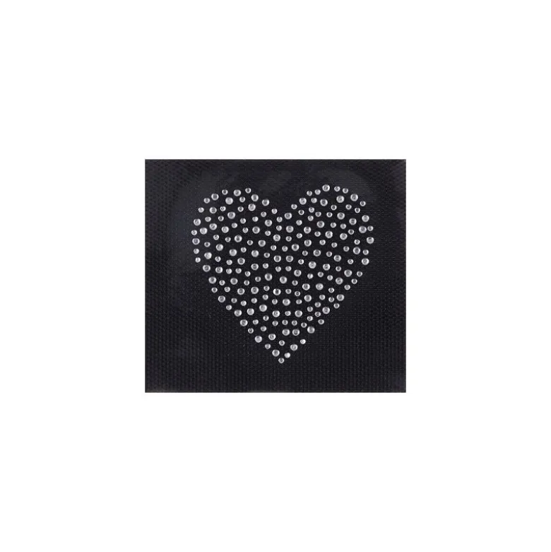Ecusson thermocollant coeur strass - Rico Design