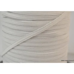 Elastique maille 5mm blanc