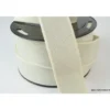 Elastique METAL Souple 40mm coloris Ecru et lurex Argent