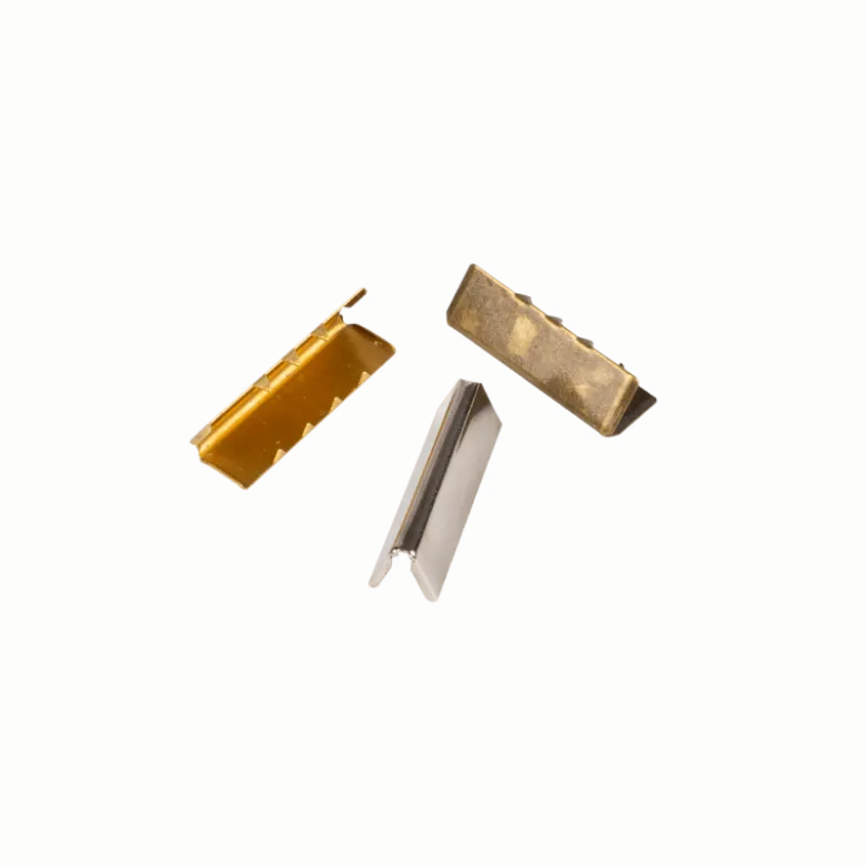 Embout de sangle ou de ceinture 40mm finition acier, doré et argent Bohin