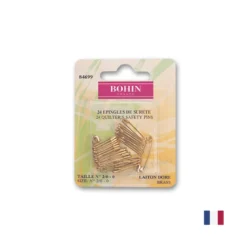 Epingles de sûreté à ressort, en laiton doré Bohin x24