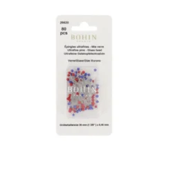 Epingles Ultra Fine - Tête en Verre de Murano Bohin x80
