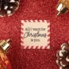 Etiquette tissée - All i want for Christmas is you