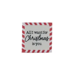 Etiquette tissée - All i want for Christmas is you