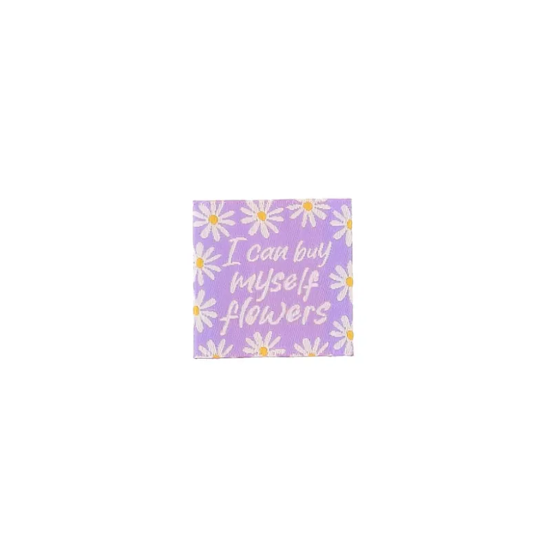 Etiquette tissée - I can by myself Flowers