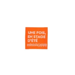 Etiquette tissée - Une fois en stage d'été