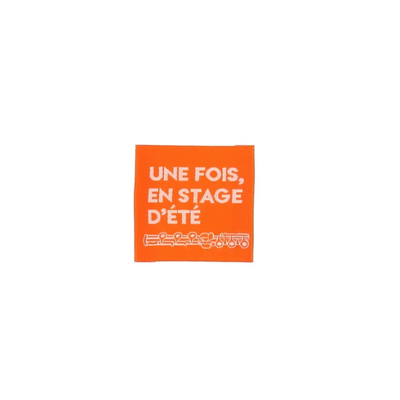 Etiquette tissée - Une fois en stage d'été