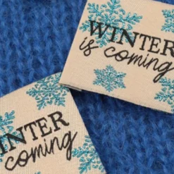 Etiquette tissée - Winter is coming