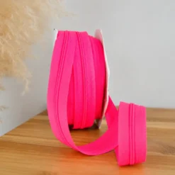 Fermeture éclair au mètre 30mm - chaine n°3 - Rose Fluo