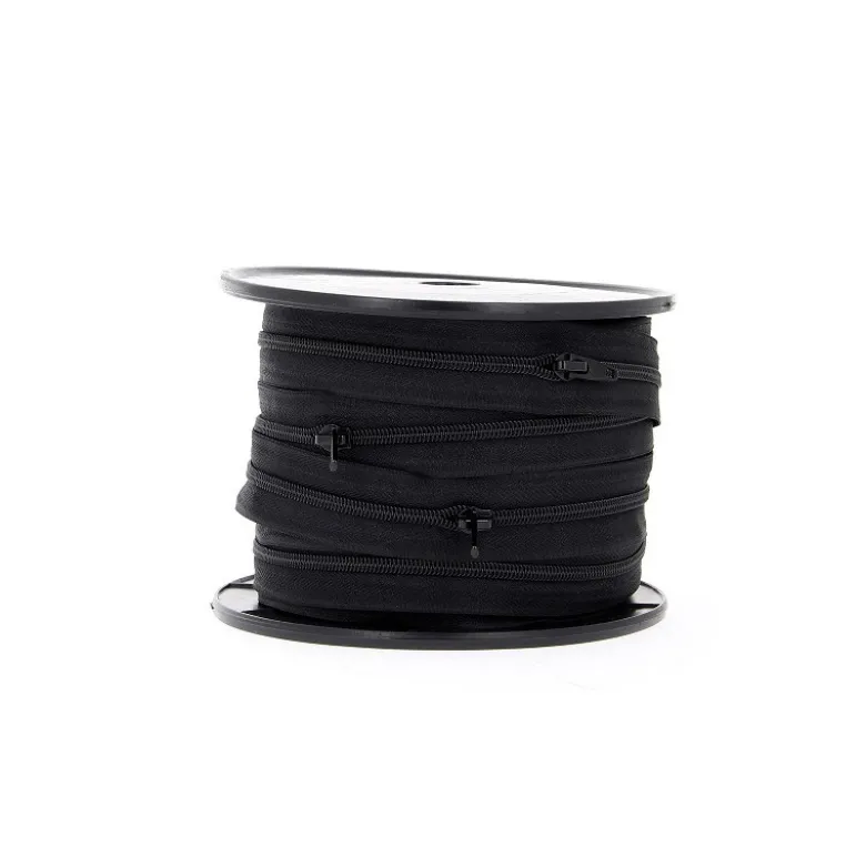 Fermeture éclair au mètre 30mm en nylon Coloris Noir - chaine n°5