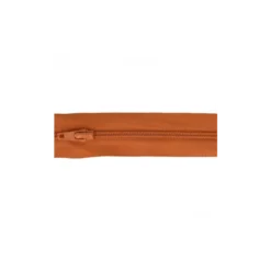 Fermeture éclair au mètre 25mm en nylon Coloris Rouille - Chaine n°3