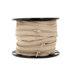 Fermeture éclair au mètre 30mm en nylon Coloris Beige - chaine n°5