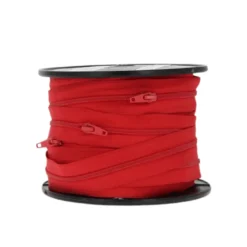 Fermeture éclair au mètre 30mm en nylon Coloris Rouge - chaine n°5