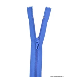 Fermeture éclair en nylon. col 540 Bleu Drapeau
