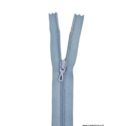 Fermeture éclair en nylon. col 533 Bleu Gris