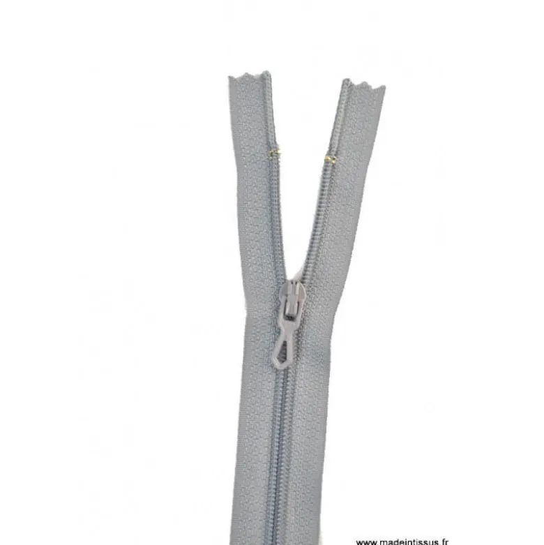Fermeture éclair en nylon. col 440 Gris foncé