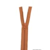 Fermeture éclair en nylon. col 979 Marron moyen