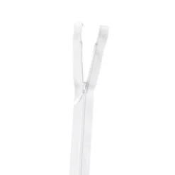 Fermeture éclair Fine et légère en nylon - séparable col 400 Blanc Z45