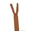 Fermeture éclair invisible en nylon Z41 col 979 marron moyen