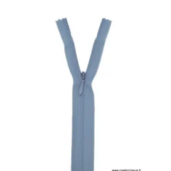 Fermeture éclair invisible en nylon Z41 col 533 Gris bleu