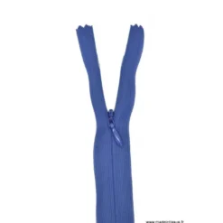 Fermeture éclair invisible en nylon Z41 col 550 Bleu Bugatti