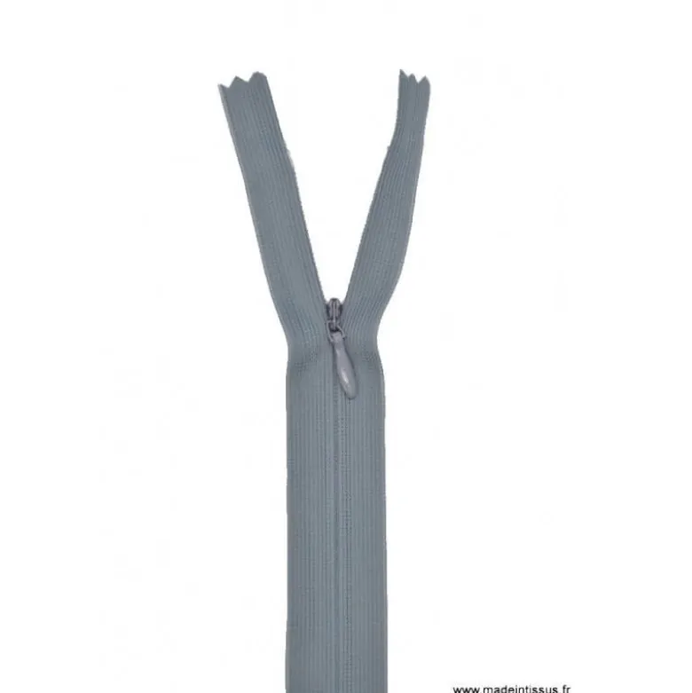 Fermeture éclair invisible en nylon Z41 col 440 Gris Foncé