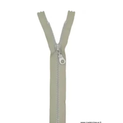 Fermeture éclair Séparable grosse maille 6mm Z54 col 432 gris clair