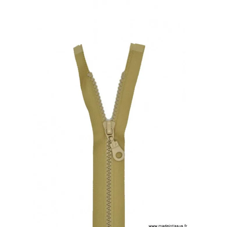 Fermeture éclair Séparable grosse maille 6mm Z54 col 945 Beige moyen