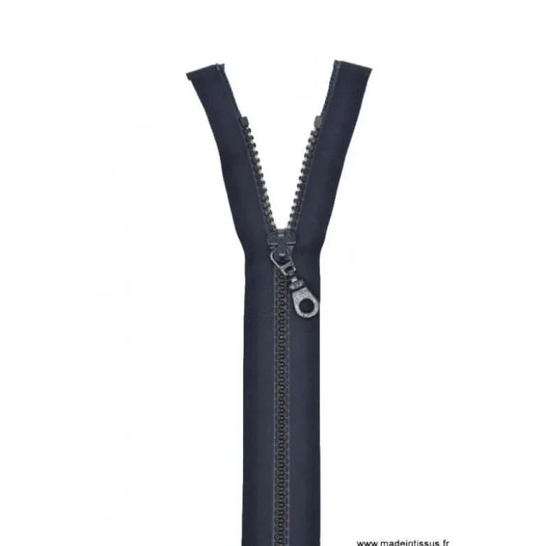 Fermeture éclair Séparable grosse maille 6mm Z54 col 590 Bleu marine