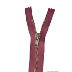 Fermeture éclair Z14 métallique coloris Bordeaux 870