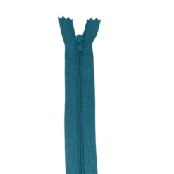 Fermeture type Zip en nylon. coloris Vert Paon