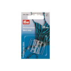 Fermoir clip 20mm transparent pour maillot de bain
