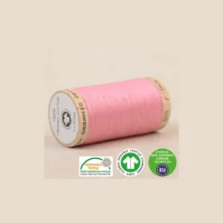 Fil à coudre Bio Gots 100% coton - 275 m - Rose Layette