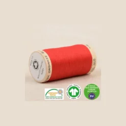 Fil à coudre Bio Gots 100% coton - 275 m - Rouge