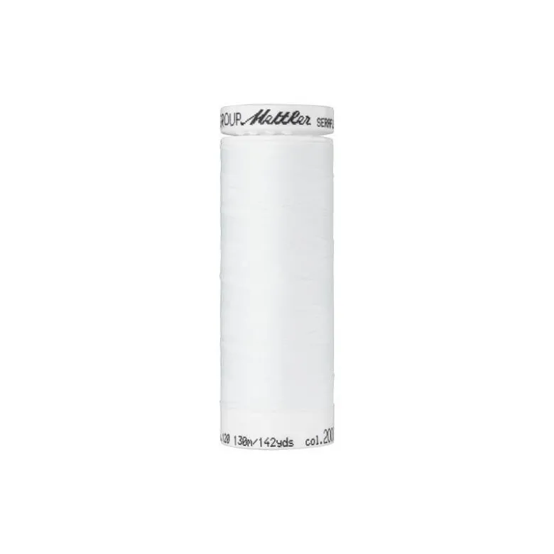 Fil à coudre élastique Seraflex Blanc - Mettler - 130m