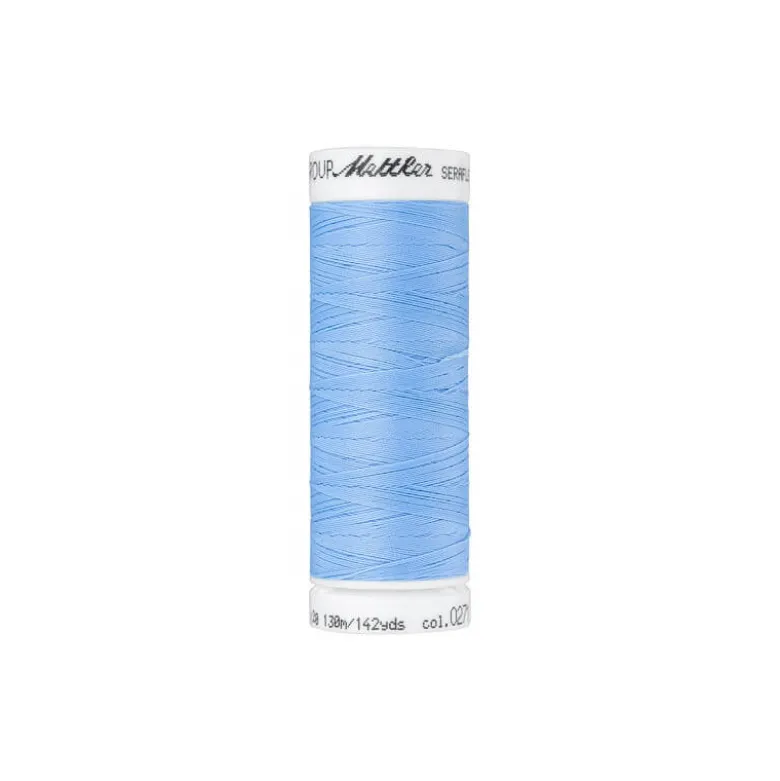 Fil à coudre élastique Seraflex bleu vif - Mettler - 130m