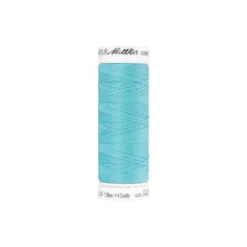 Fil à coudre élastique Seraflex bleu lagon - Mettler - 130m