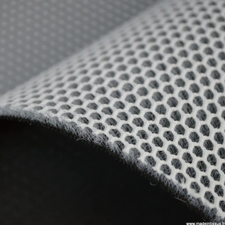 Filet 3d mesh Blanc rembourré et respirant - 3mm