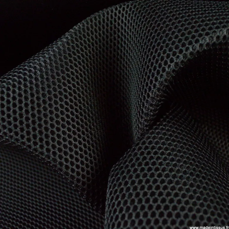 Filet 3d mesh noir rembourré et respirant - 3mm