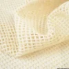 Filet mesh à carreaux en coton coloris naturel