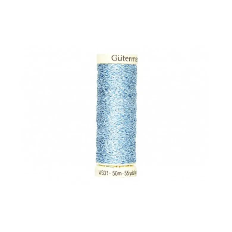 Fil METAL Gutermann 50 m - N°143 Bleu Clair