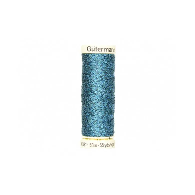 Fil METAL Gutermann 50 m - N°483 Bleu Foncé