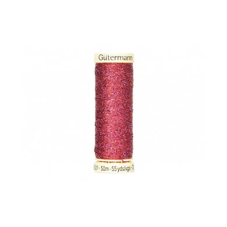 Fil METAL Gutermann 50 m - N°247 Fuchsia