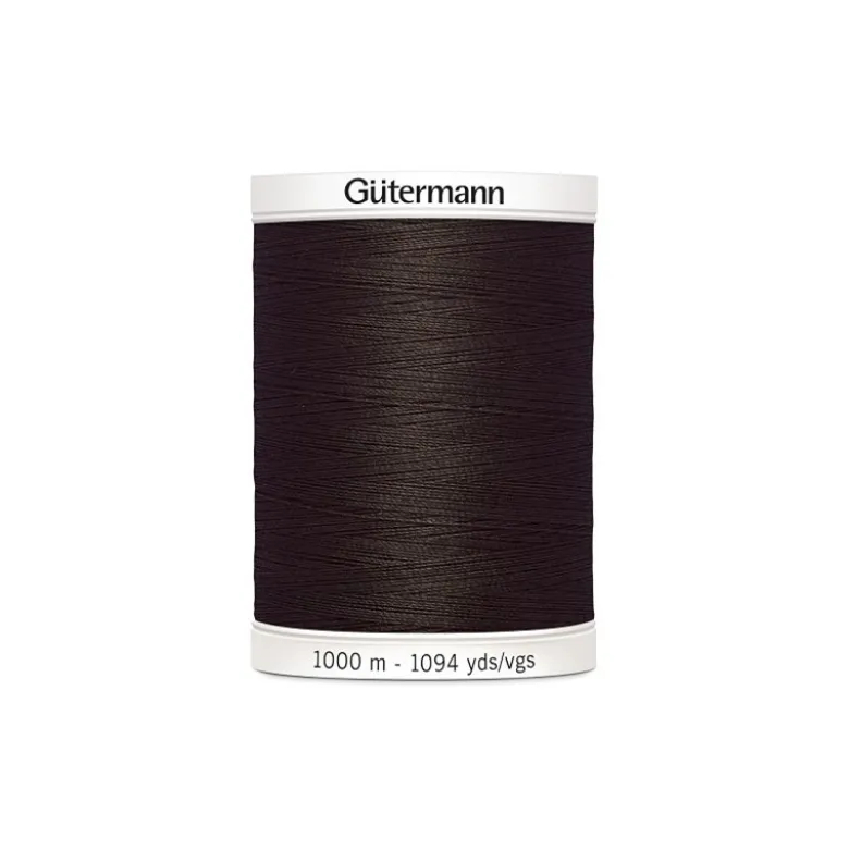 Fil pour tout coudre Gutermann 1000 m - N°696 marron foncé