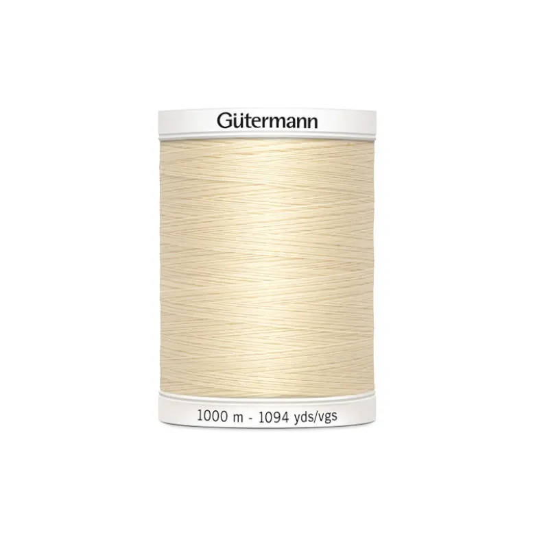 Fil pour tout coudre Gutermann 1000 m - N°414 - Ivoire