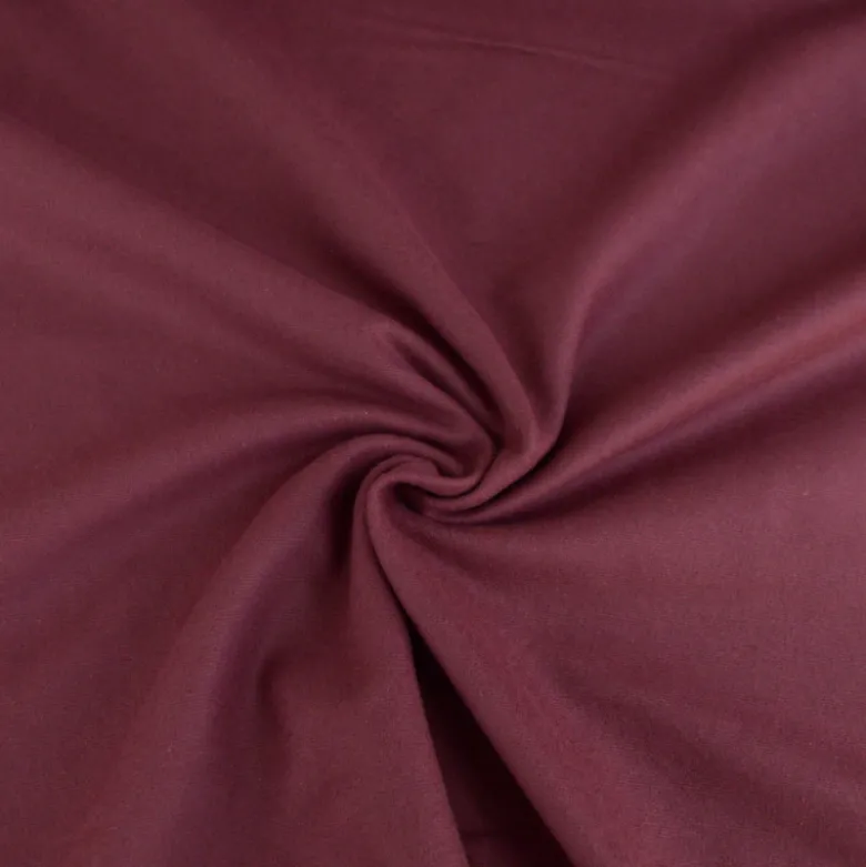 Flanelle de coton Aubergine - Okeo tex