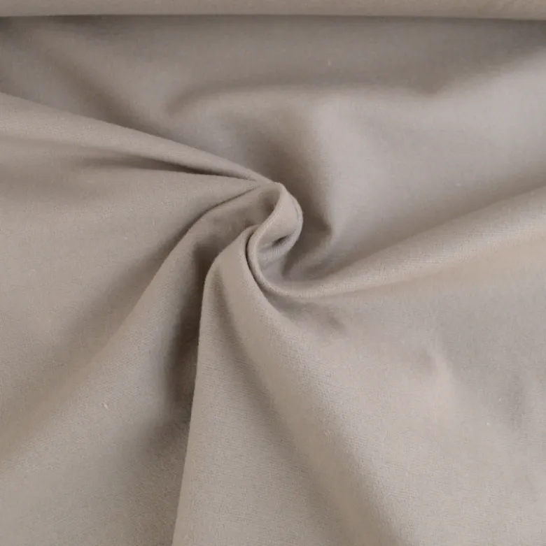 Flanelle de coton Beige foncé - Okeo tex