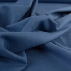 Flanelle de coton Bleu Jean - Okeo tex