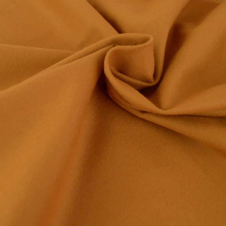 Flanelle de coton Cognac - Okeo tex