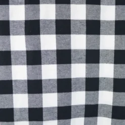 Flanelle à grands carreaux Noir et Blanc